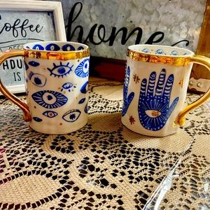 Evil eye 🧿 Hamsa set mugs